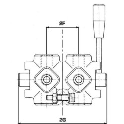 Rozdzielacz obrotowy 8-drogowy, typ A 3/8 BSP