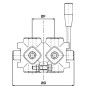 Rozdzielacz obrotowy 8-drogowy, typ A 3/8 BSP