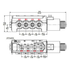 Zawór elektromagnetyczny 12 Vdc 1/2