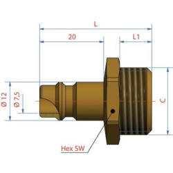 "Złączka wtykowa BSP1/4"""