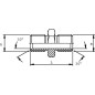 Złącze proste gwint zew./zew. M22x1.5