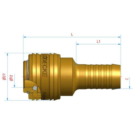 Szybkozłączka hose end 13 mm