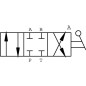 Rozdzielacz obrotowy 4-drogowy, typ B 1/2 BSP