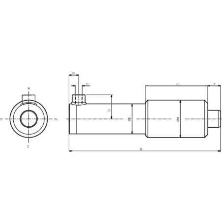 Siłownik S/A-DIY EPL40-450, Saturn