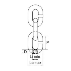 Łańcuch zawiesiowy G100, 6 mm