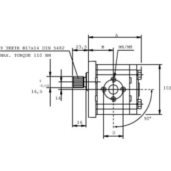 PLP206D012E2 Pompa zębata Polaris 20