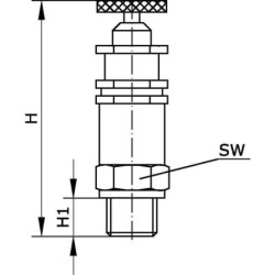 PSV14OP812 "Zawór bezpieczeństwa 1/4"" 8 - 12 bar"