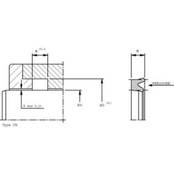 SA121945UN Uszczelniacz tłoczyska SA/UN 12x19x4.5mm Kramp