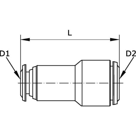 Szybkozłącze redukcyjne proste 6-4 mm