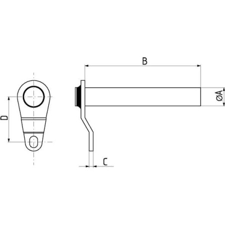 Sworzeń 35x175 mm Kramp