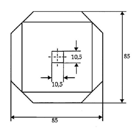 Nóż paszowozu 85x85x4 mm pasuje do Strautmann/Seko/Zago