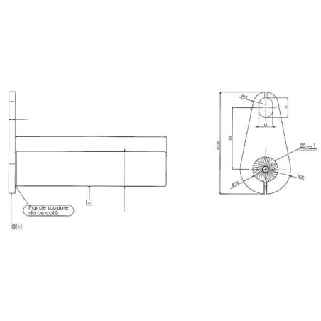 Sworzeń 25x145 mm Kramp