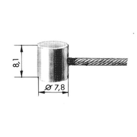 Rdzeń linki sterującej 2.5 mm - 250 cm