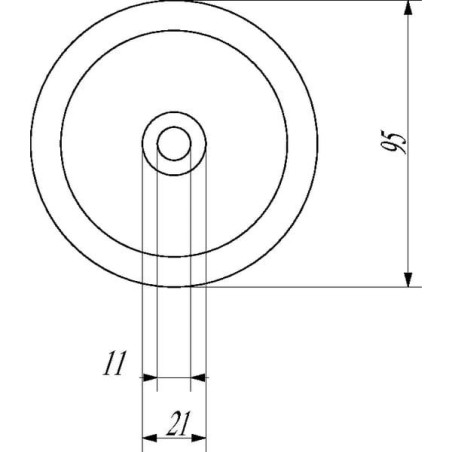 Nóż paszowozu Ø 95x5 mm pasuje do Luclar/Mutti