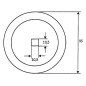 Nóż paszowozu Ø 95x5 mm pasuje do Walker/DeLaval/Tatoma/Frasto/Marmix/Himel/Lengerich/Storti