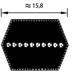 Pasek sześciokątny BB138