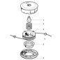 Głowica żyłkowa Tap-N-Go półautomatyczna Ø 160 mm