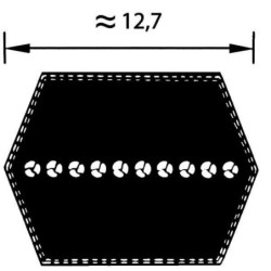 Pas dwustronnego działania AA, 2667 mm