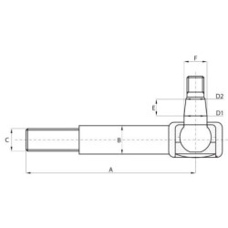 SHP115KR Końcówka drążka kierowniczego New Holland