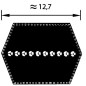 Pas dwustronnego działania AA, 2184 mm