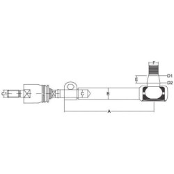 SHP328KR Końcówka drążka kierowniczego ze stabilizatorem