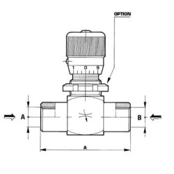 "Zawór dławiący FPB M-12-PV-P-V-3/4"" BSP"