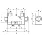Zawór zwrotny podwójny 3/8 B