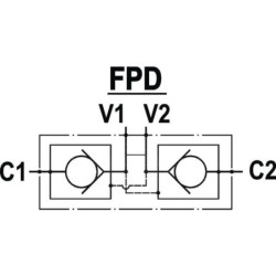 Zawór zwrotny podwójny 1/4 B