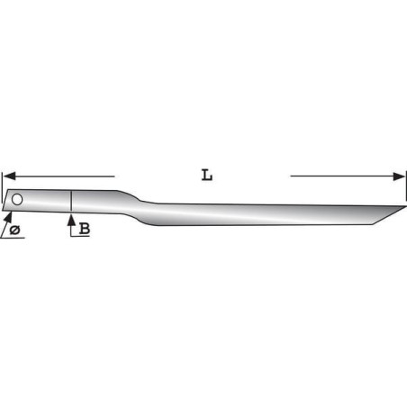 Zęby chwyt. Mailleux 550mm Ø25