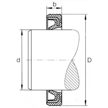 Uszczelniacz oleju 18x24x3 mm typ: G Kramp