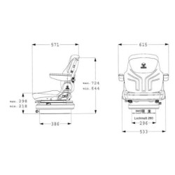 Siedzenie mechaniczne Maximo Basic Grammer New