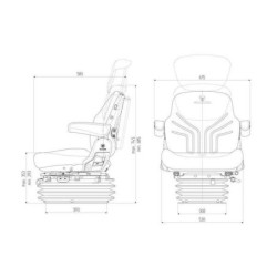 Siedzenie Maximo Comfort, z PCW