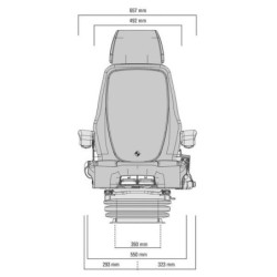 Siedzenie Actimo Evolution 12V, dla ciężarówek