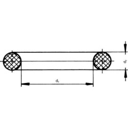 Pierścień uszczelniający o-ring 9.19x2.62mm czarny Arag