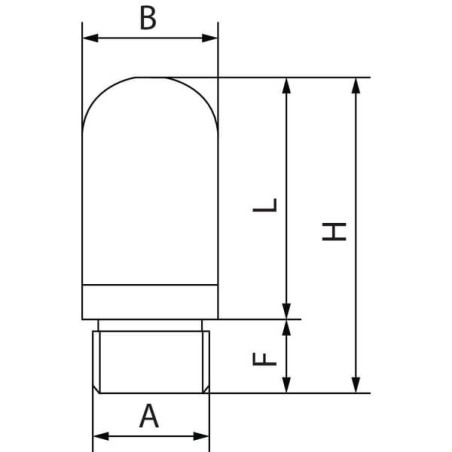 "Tłumik dźwięku gwint zew. 3/8"" L=54 mm Kramp"