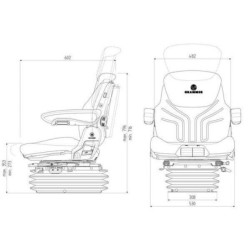 Siedzenie Maximo Comfort Plus, Grammer New Design