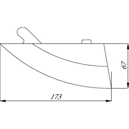 Ostrze redlicy siewnika do kukurydzy SP oryg.