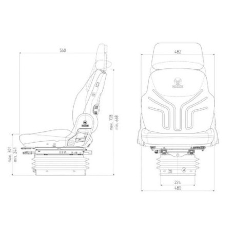 Siedzenie Compacto Comfort W, Grammer New Design