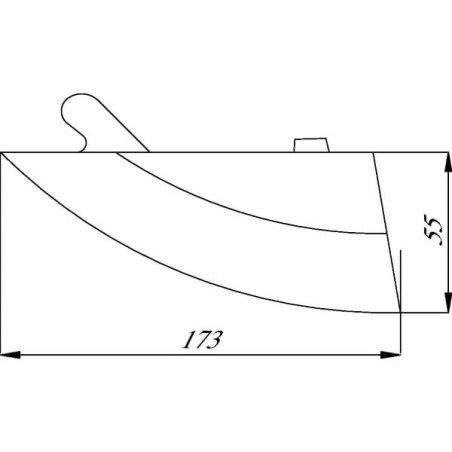Ostrze redlicy siewnika do buraków oryg.