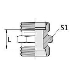 Złącze proste M16x1.5 10L