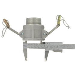 "Gniazdo Camlock typ D aluminium, gwint wew. 1"""