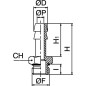 "Złączka do węża 12mm x 1/4"""