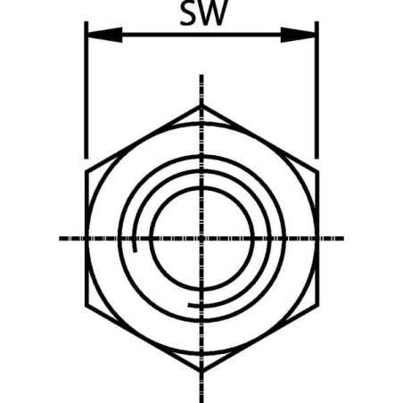 Śruba przelewu 1/8 BSP