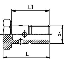 Śruba przelewu 1/8 BSP