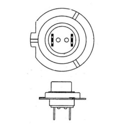 Żarówka halogenowa H7 12V 55W PX26d Safra