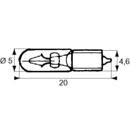 Żarówka 12V 1,2W W2x4,6d