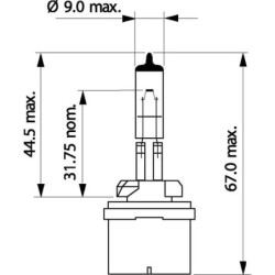 Żarówka H27W/1, PG13