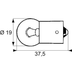 Żarówka R10W 24V