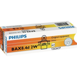 Żarówka sygnalizacyjna 12V 2W BX8.4d Philips