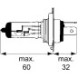 Żarówka 12V 60/55 W H4 P43t